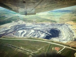 coal mine from air